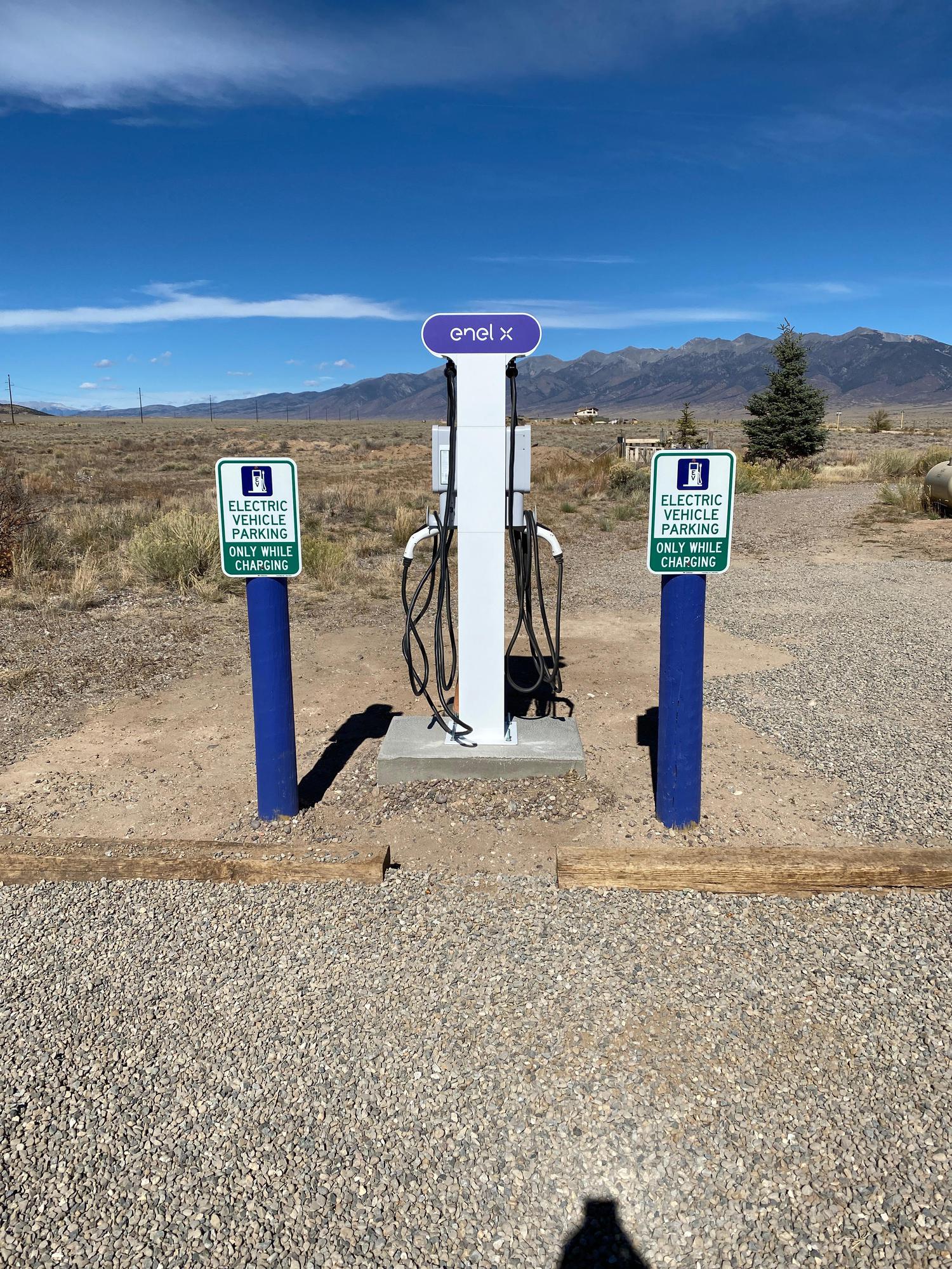For day-use guests, two J-1772 chargers.