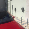 Two Tesla HPWC on the wall, just north of hotel entrance