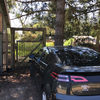The charger is on Homestead Rd. Next to the garage.