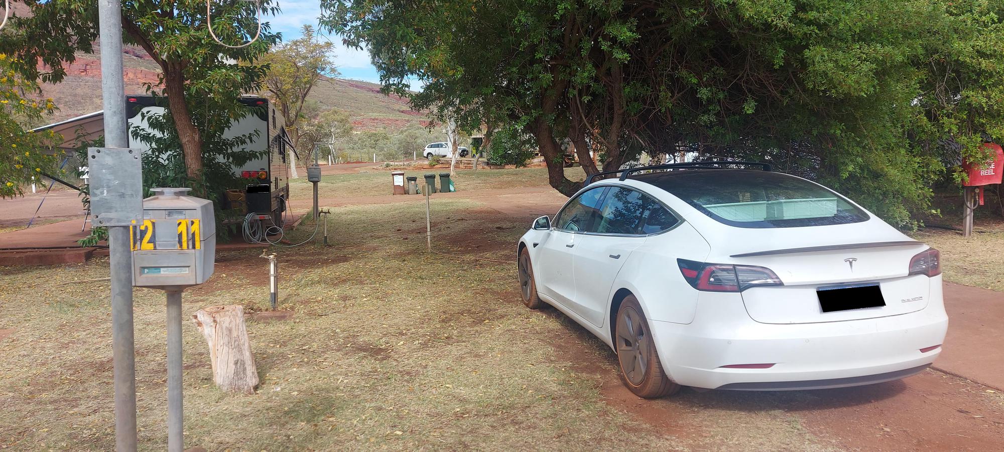Steady 4kW from the powered camp site