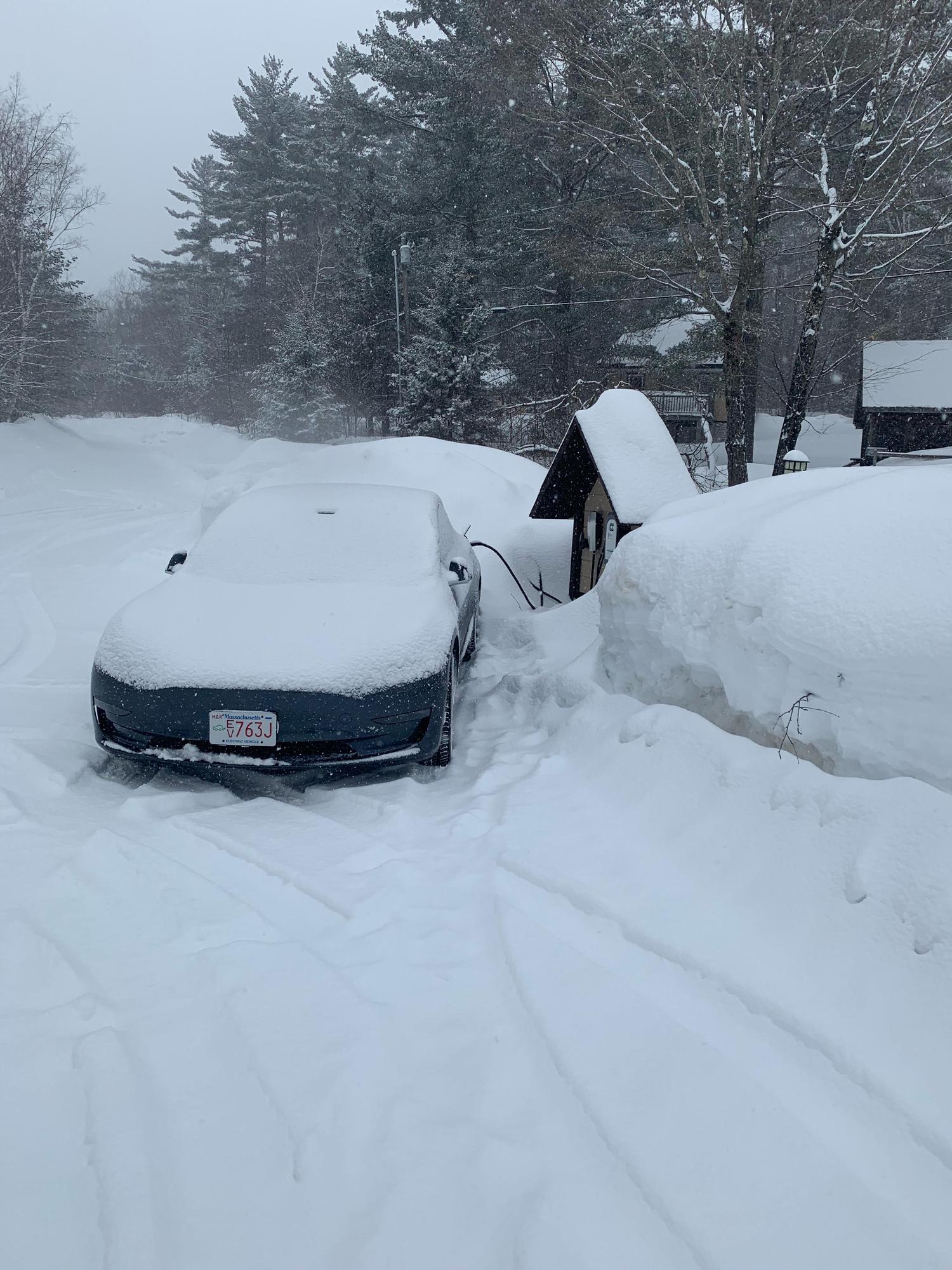 Charging in a snow storm!!