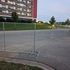 I had to break in through the fence. I was at 8% and needed to plug in.