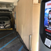 It’s a long stretch for the cord and a tight fit parking in EV space 154, but it can be done.