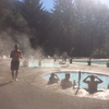 Soak in the Hot Springs at Resort  while charging