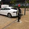 The Tesla charging points are marked as being for disabled users ...