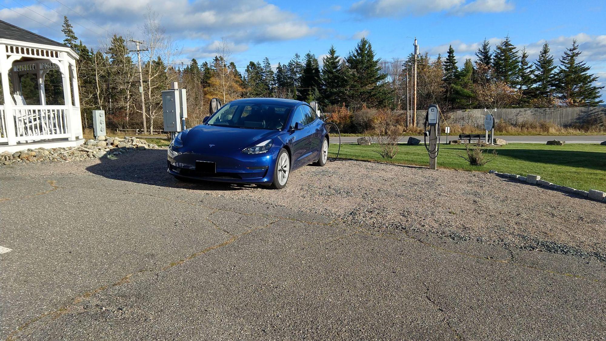 Model 3 rented from Hertz in Portland.