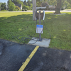 There are six "Tesla" chargers, but they are not superchargers; they are level 2 chargers.  Charging fee is 39 cents per KWhr. You need to use the Tesla app to charge.

These chargers do NOT use the Tesla NACS; they use the J1772.

finally, chargers 5 and 6 did not work on my EV6,but charger 4 did.