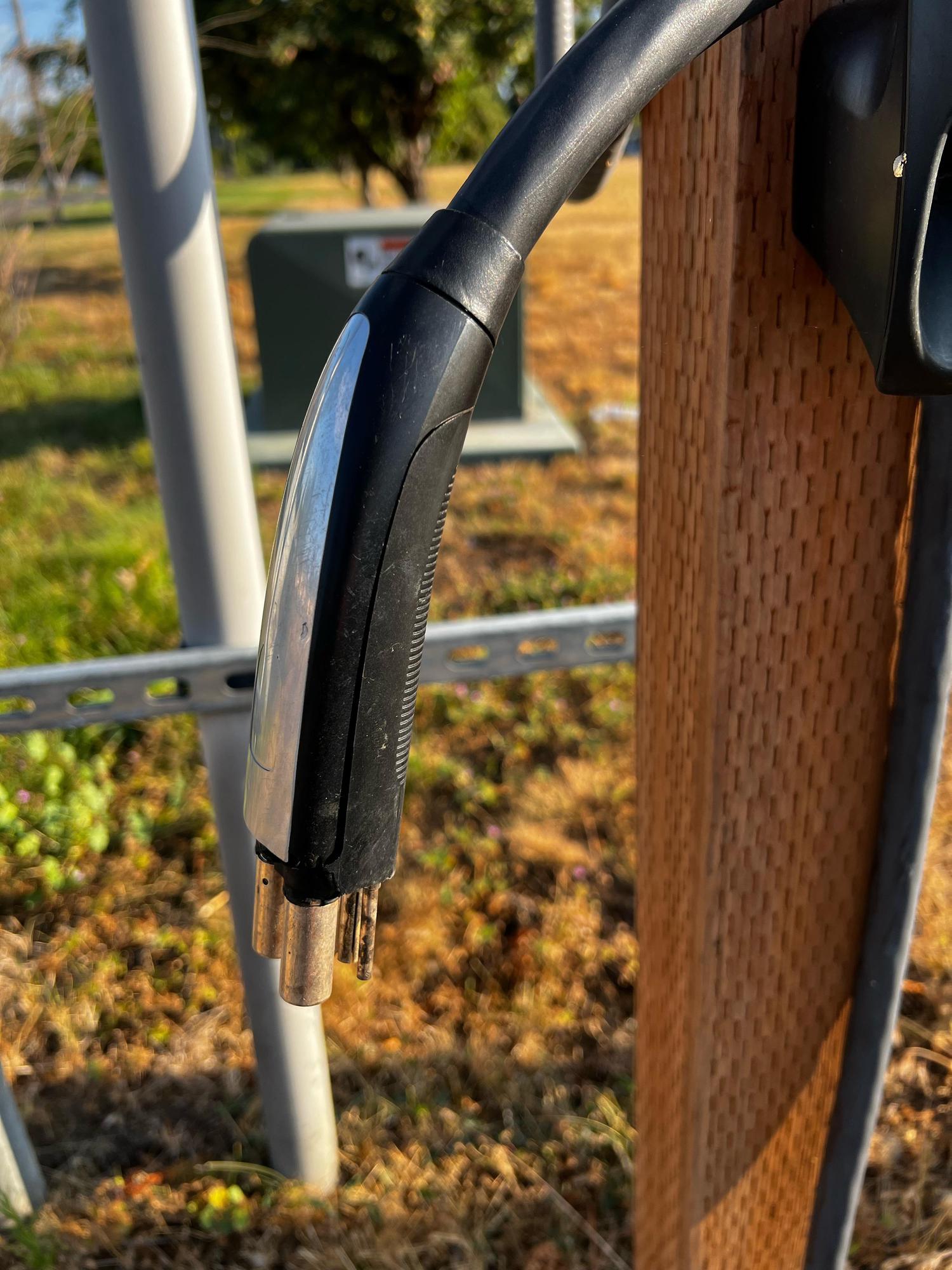 Middle Charger has been broken and is in Need of repair.