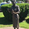 the famous "Scary Lucy" statue