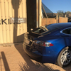 3phase  20Amp or if staying a few days management happy to let you 10Amp . Staff very interested in EVs. Also helped find fresh water to wash car.
