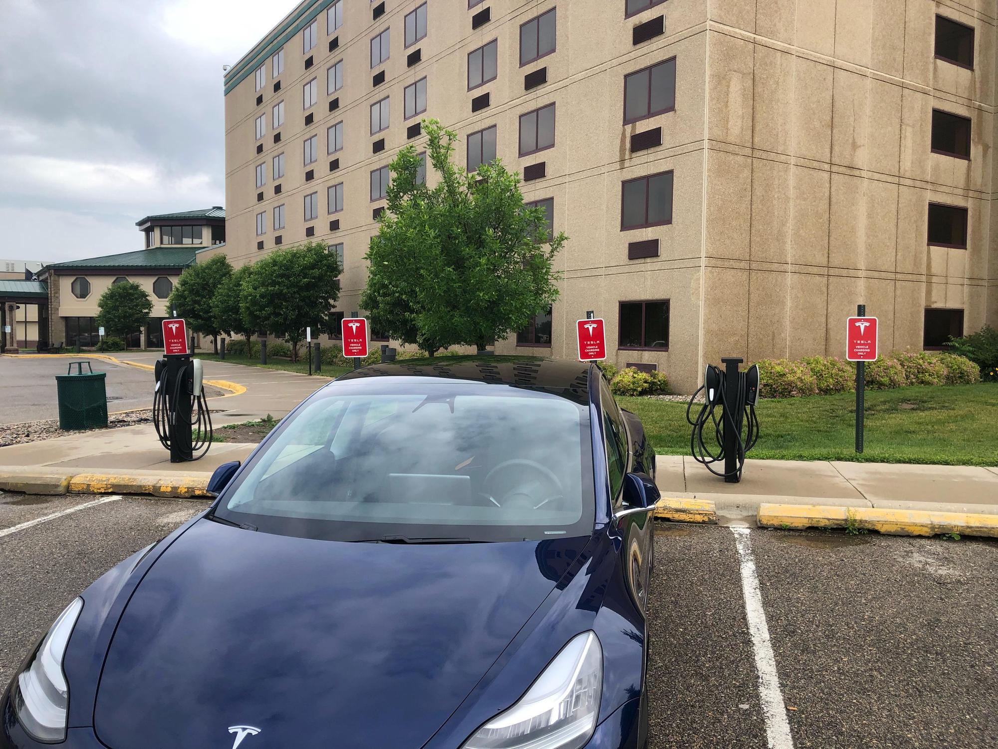 Jackpot Junction hotel destination Tesla Charger