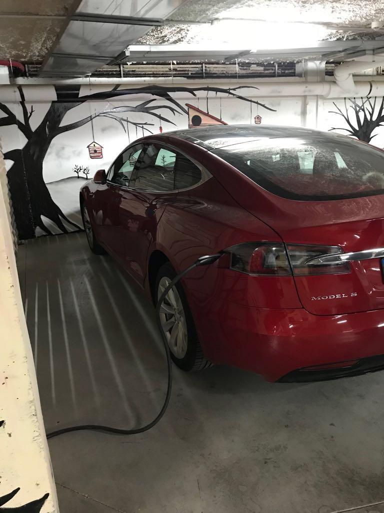 Tesla wall charger working perfectly!