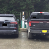 9/20/23 - Both vehicles plugged in, parked after charge completed. Time for more stations. Thank you, Alyeska.