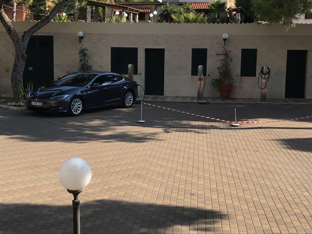 Three 11Kw Tesla stations