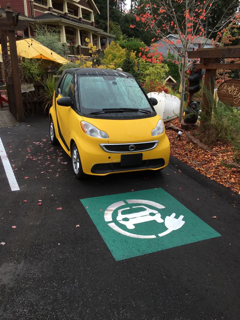 Great spot and 2 charging stations