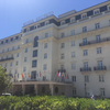 Hotel, as seen from the parking lot where the charger is