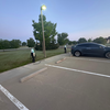 This stop offers 4 complementary Tesla Chargers