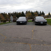 Two Teslas.  Had been three Tesla Model S's the night before.