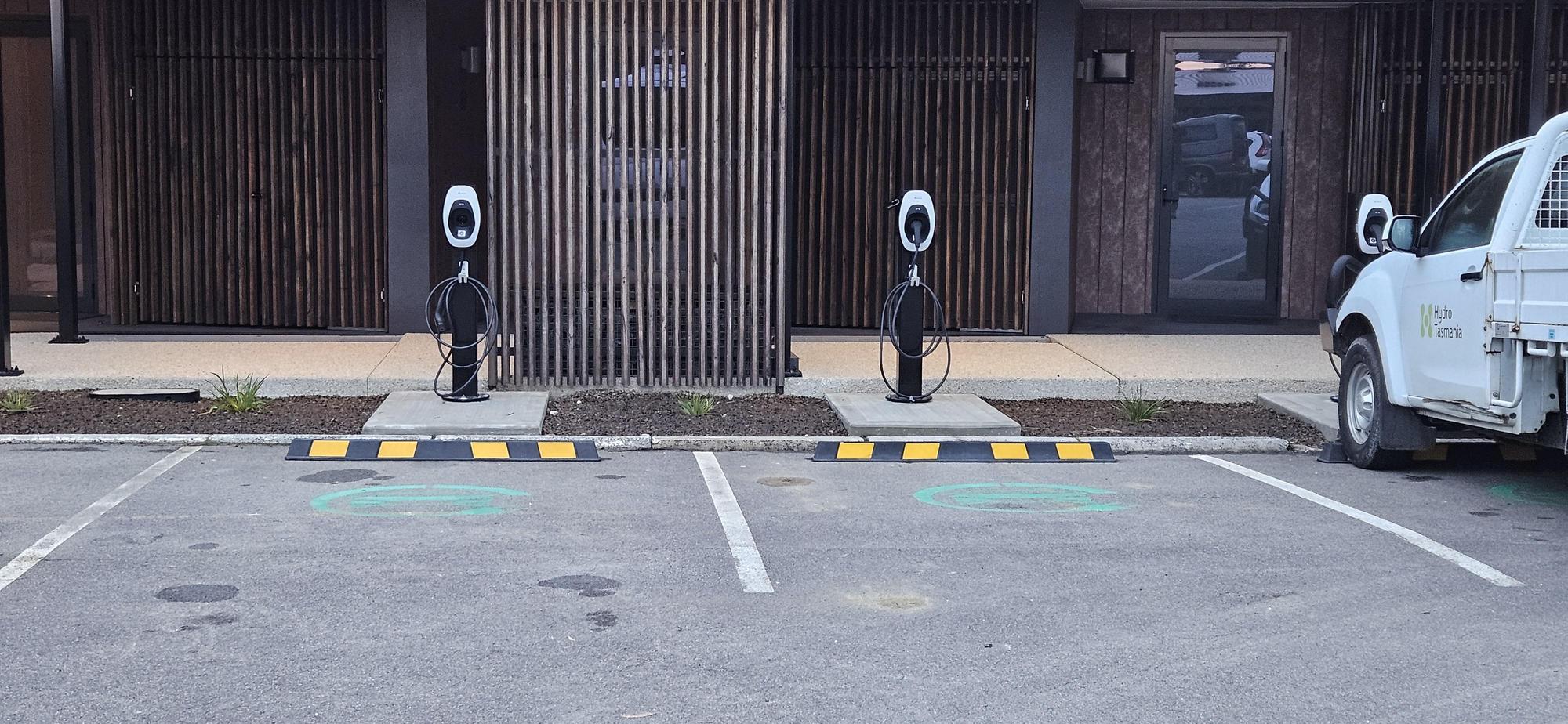 It looks like they are implementing 8 new chargers with dedicated EV parking.