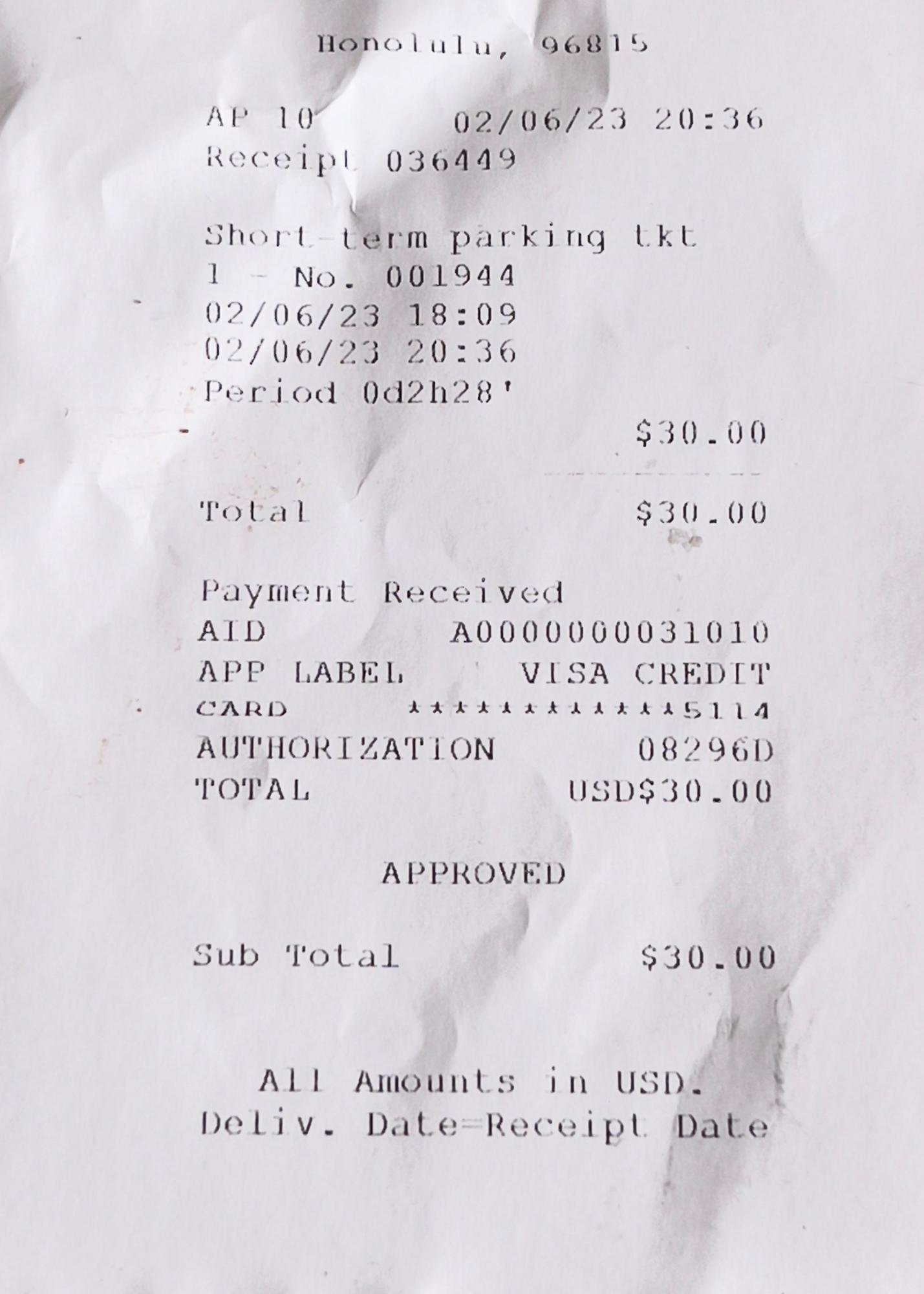 Alohilani Parking Garage