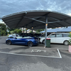 2 chargers, under cover and close to rooms