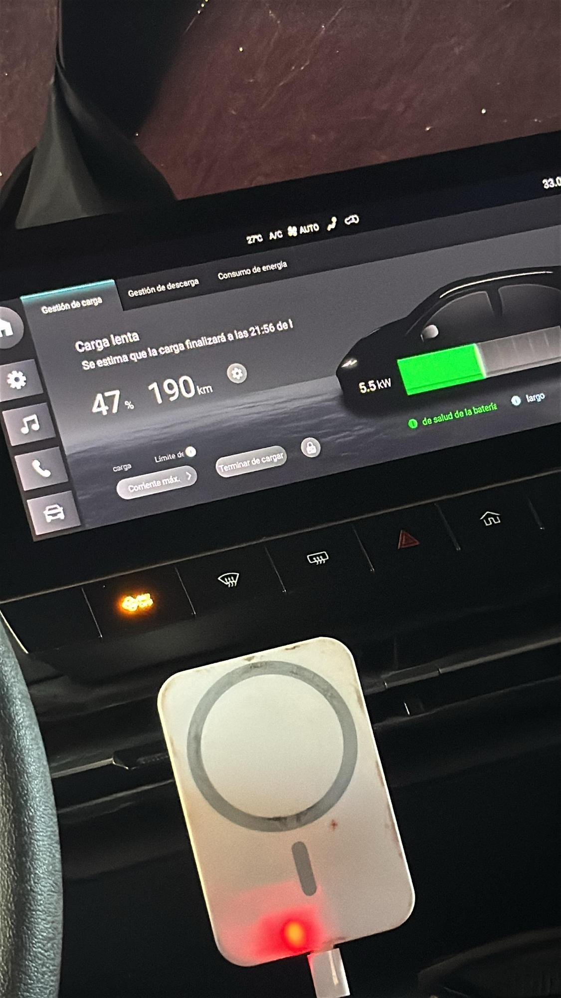 5.5 kw/h promedio en el cargador j1772