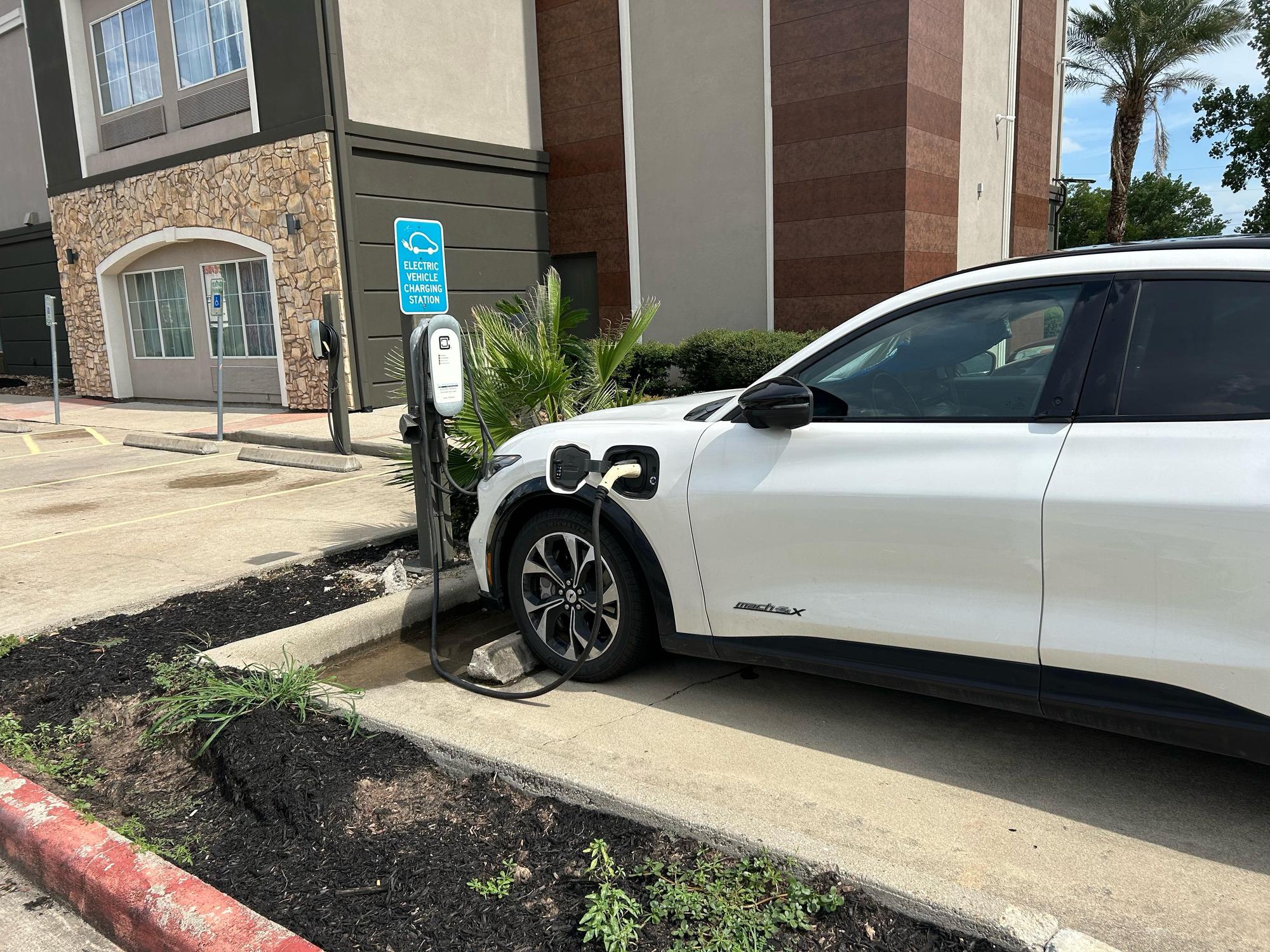 Plugged in and started to charge.