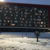 North Side Parking Lot of Hotel